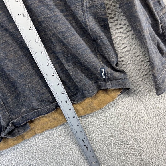 Prana Shirt Men's Extra Large Blue Gray Button Organic Cotton Pocket Collared - Picture 3 of 10